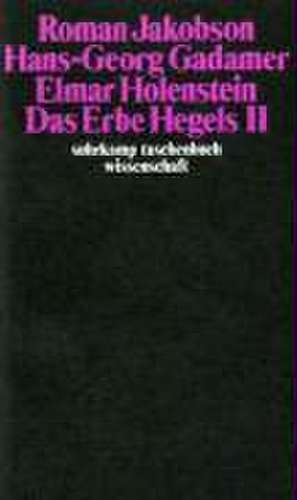 Das Erbe Hegels (II) de Roman Jakobson