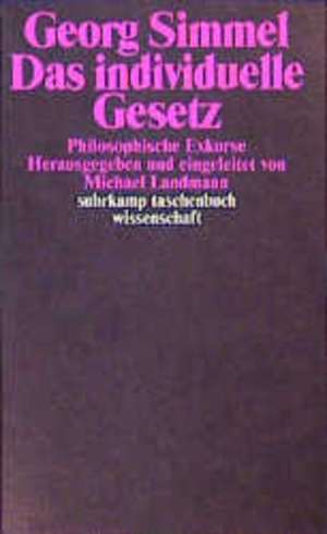 Das individuelle Gesetz de Georg Simmel