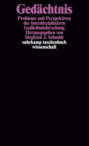 Gedächtnis de Siegfried J. Schmidt