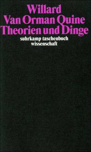 Theorien und Dinge de Joachim Schulte