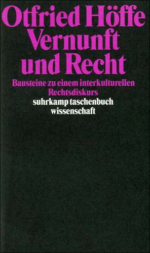 Vernunft und Recht de Otfried Höffe