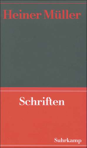 Werke 08. Schriften de Heiner Müller