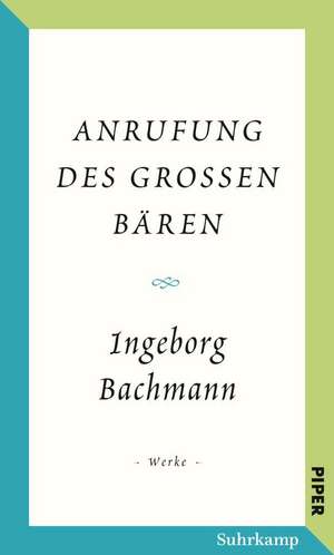 Salzburger Bachmann Edition de Ingeborg Bachmann