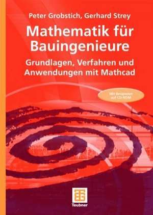 Mathematik für Bauingenieure: Grundlagen, Verfahren und Anwendungen mit Mathcad de Peter Grobstich