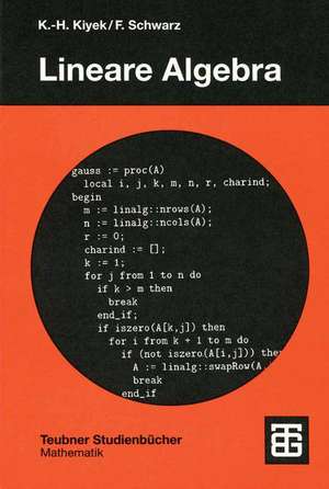 Lineare Algebra de Karl-Heinz Kiyek