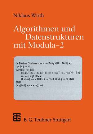 Algorithmen und Datenstrukturen mit Modula — 2 de Niklaus Wirth