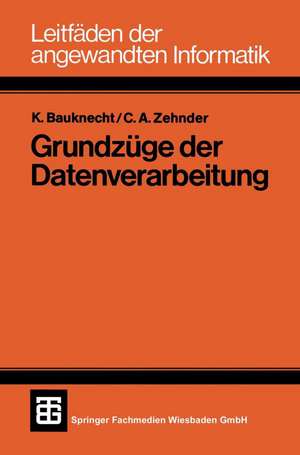 Grundzüge der Datenverarbeitung: Methoden und Konzepte für die Anwendungen de Kurt Bauknecht