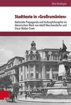 Buzdugan, A: Stadttexte in »Großrumänien« de Alice Buzdugan