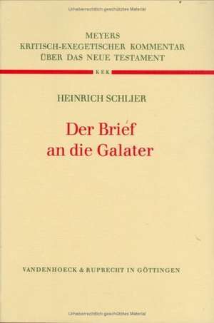 Der Brief an Die Galater: Liber Sapientiae Salomonis de Heinrich Schlier