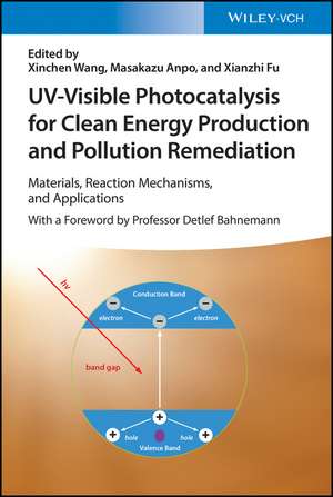 UV–Visible Photocatalysis for Clean Energy Production and Pollution Remediation – Materials Reaction Mechanisms, and Applications de X. Wang