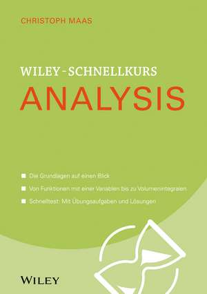 Wiley–Schnellkurs Analysis de C. Maas