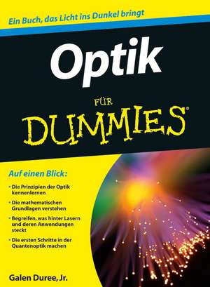 Optik für Dummies de GC Duree