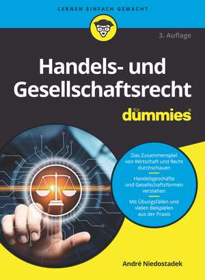 Handels– und Gesellschaftsrecht für Dummies 3e de A Niedostadek