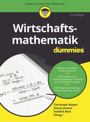 Wirtschaftsmathematik für Dummies 3e de C Mayer