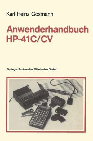 Anwenderhandbuch HP-41 C/CV de Karl-Heinz Gosmann