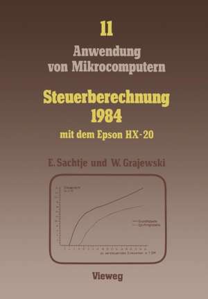 Steuerberechnung 1984 mit dem Epson HX-20 de Eduard Sachtje