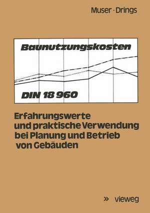 Baunutzungskosten: DIN 18 960; Erfahrungswerte und praktische Verwendung bei Planung und Betrieb von Gebäuden de Bernd Muser