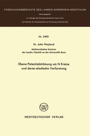 Ebene Potentialströmung um N Kreise und deren elastische Verformung de Jutta Weyland