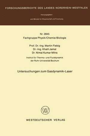 Untersuchungen zum Gasdynamik-Laser de Martin Fiebig