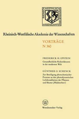 Rheinisch-Westfälische Akademie der Wissenschaften: Natur-, Ingenieur- und Wirtschaftswissenschaften Vorträge · N 360 de Frederick H. Epstein