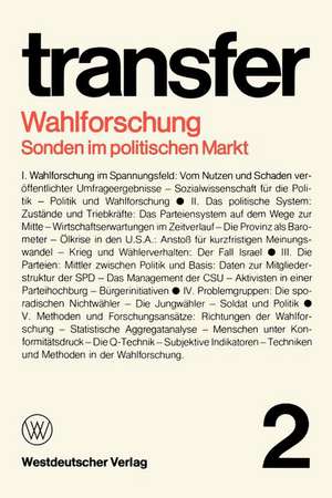 Wahlforschung: Sonden im politischen Markt de Carl Böhret