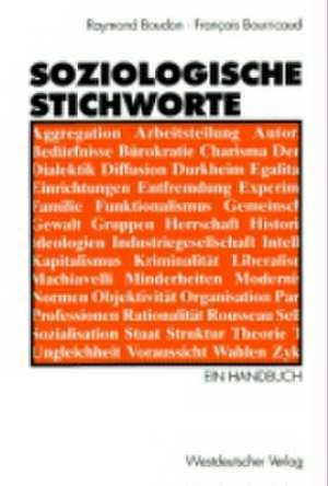 Soziologische Stichworte: Ein Handbuch de Raymond Boudon