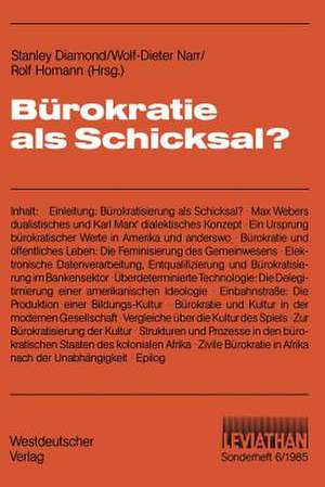 Bürokratie als Schicksal? de Stanley Diamond