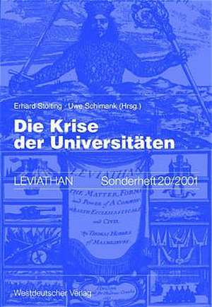 Die Krise der Universitäten de Erhard Stölting