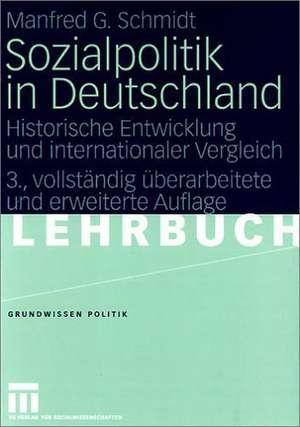 Sozialpolitik in Deutschland: Historische Entwicklung und internationaler Vergleich de Manfred G. Schmidt