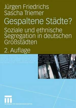 Gespaltene Städte?: Soziale und ethnische Segregation in deutschen Großstädten de Juergen Friedrichs