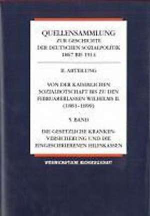 Quellensammlung zur Geschichte der deutschen Sozialpolitik 1867-1914 / Die Revision der Unfallversicherungsgesetze und die Praxis der Unfallversicherung de Wolfgang Ayass