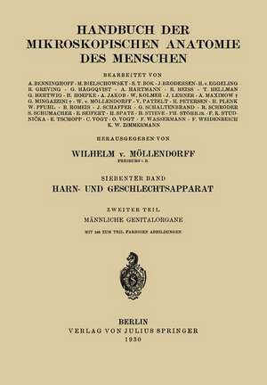 Harn- und Geschlechtsapparat: Zweiter Teil: Männliche Genitalorgane de H. Stieve