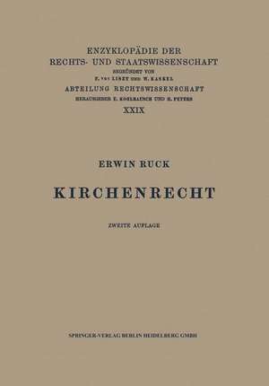 Kirchenrecht de Erwin Ruck