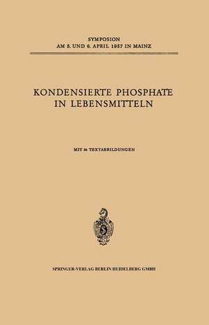 Kondensierte Phosphate in Lebensmitteln de K. Lang