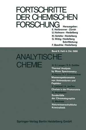 Analytische Chemie de H. G. Langer