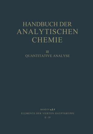 Elemente der Vierten Hauptgruppe II · IV Germanium · Blei de Günther Kraft