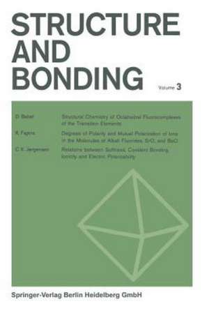 Structure and Bonding de C. K. Jørgensen