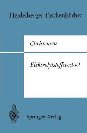 Elektrolytstoffwechsel de Halvor N. Christensen