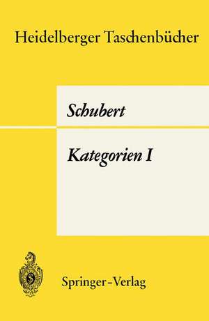 Kategorien I de H. Schubert