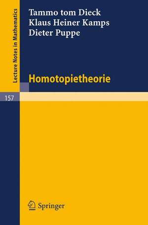 Homotopietheorie de T. Tom Dieck