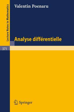 Analyse differentielle de V. Poenaru