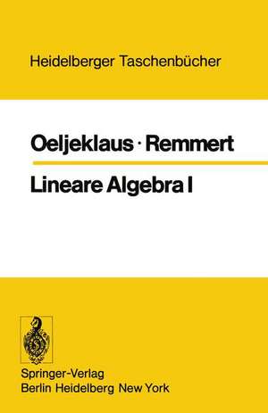 Lineare Algebra I de E. Oeljeklaus