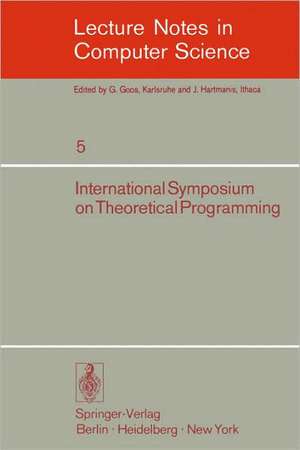 International Symposium on Theoretical Programming de A. Ershov