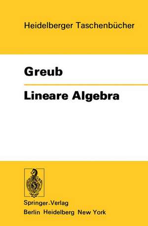 Lineare Algebra de Werner Greub