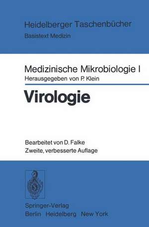 Medizinische Mikrobiologie I: Virologie: Ein Unterrichtstext für Studenten der Medizin de P. Klein