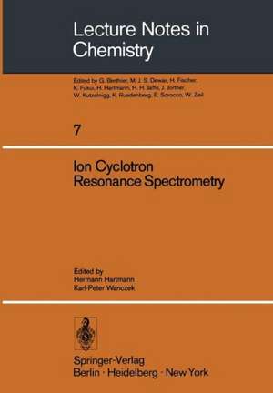 Ion Cyclotron Resonance Spectrometry de H. Hartmann