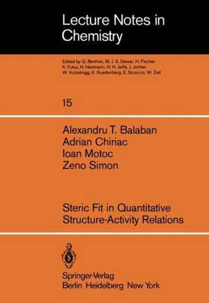 Steric Fit in Quantitative Structure-Activity Relations de A. T. Balaban