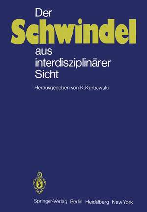 Der Schwindel aus interdisziplinärer Sicht de K. Karbowski