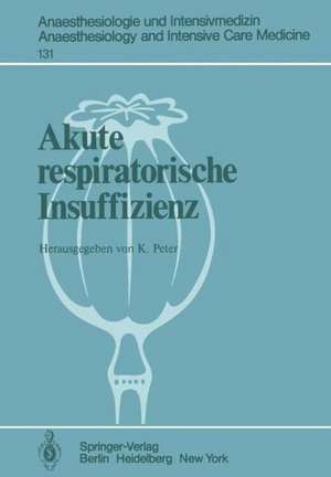 Akute respiratorische Insuffizienz de K. Peter