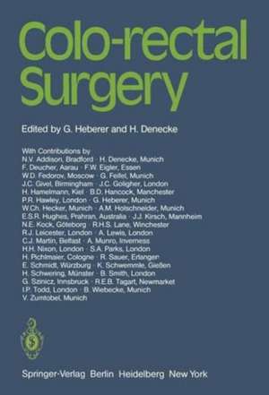 Colo-rectal Surgery de G. Heberer